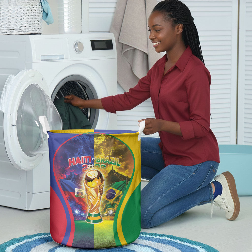 Brazil Haiti 2026 World Football Laundry Basket Go For Glory
