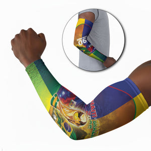 Custom Brazil Haiti 2026 World Football Arm Sleeves Go For Glory