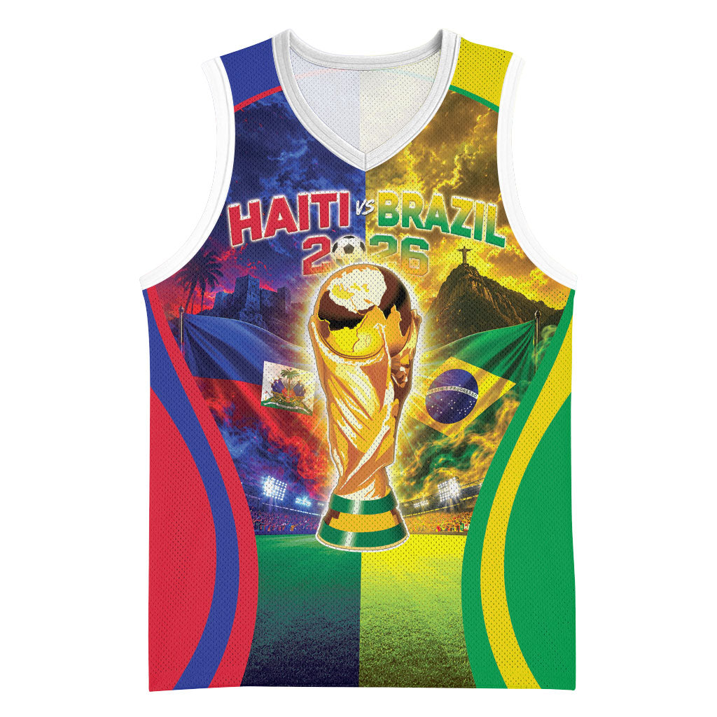 Custom Brazil Haiti 2026 World Football Basketball Jersey Go For Glory