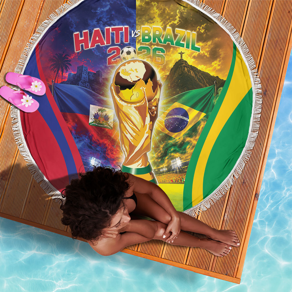 Brazil Haiti 2026 World Football Beach Blanket Go For Glory