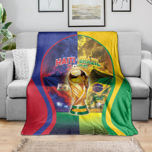 Brazil Haiti 2026 World Football Blanket Go For Glory