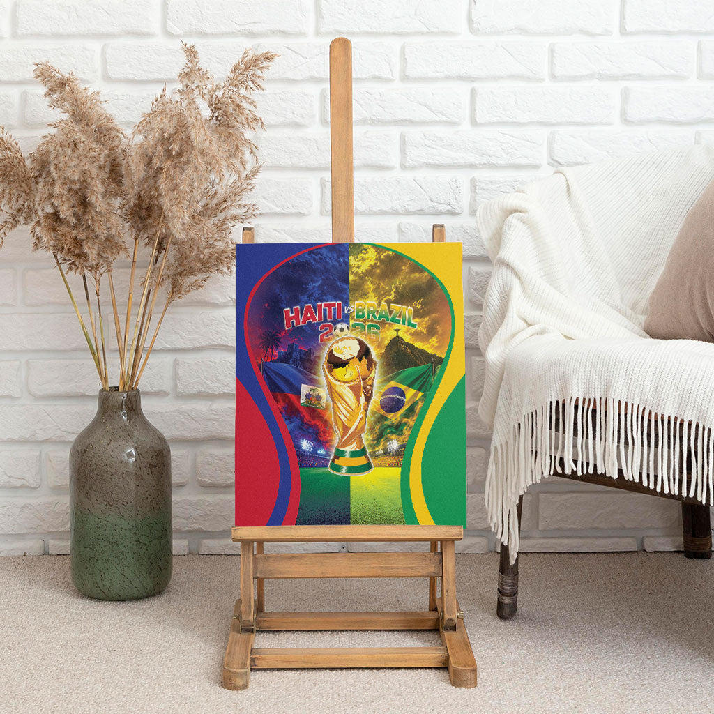 Brazil Haiti 2026 World Football Canvas Wall Art Go For Glory