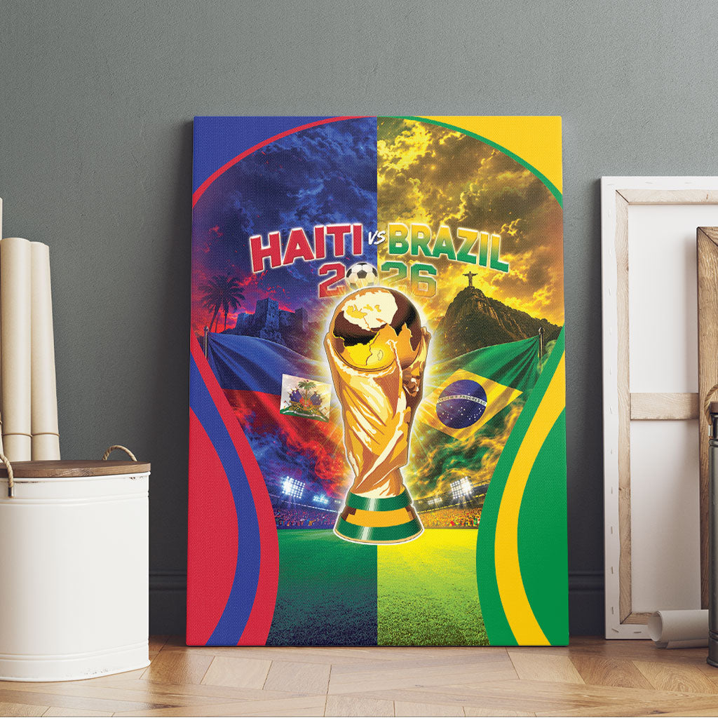 Brazil Haiti 2026 World Football Canvas Wall Art Go For Glory