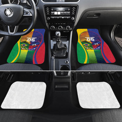 Custom Brazil Haiti 2026 World Football Car Mats Go For Glory