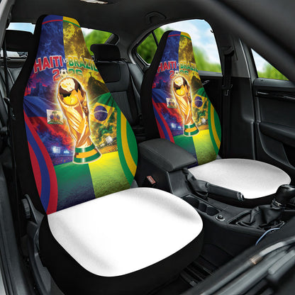 Brazil Haiti 2026 World Football Car Seat Cover Go For Glory