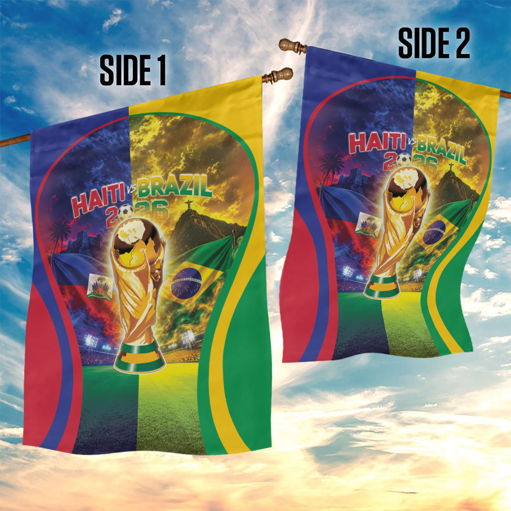 Brazil Haiti 2026 World Football Garden Flag Go For Glory