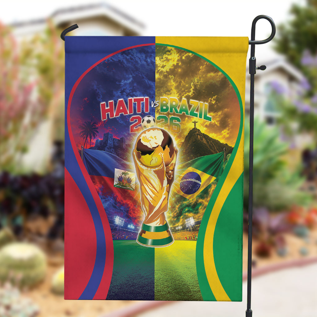 Brazil Haiti 2026 World Football Garden Flag Go For Glory