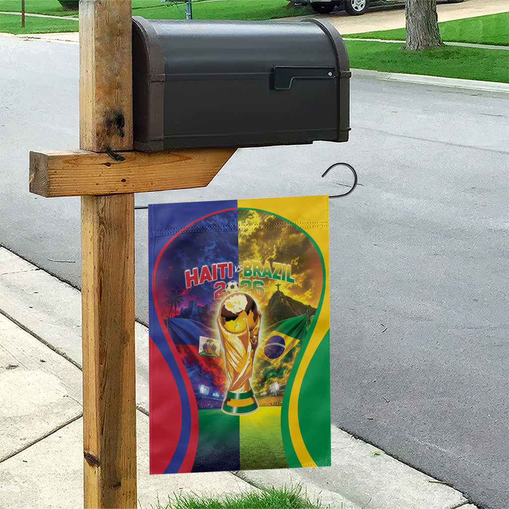 Brazil Haiti 2026 World Football Garden Flag Go For Glory