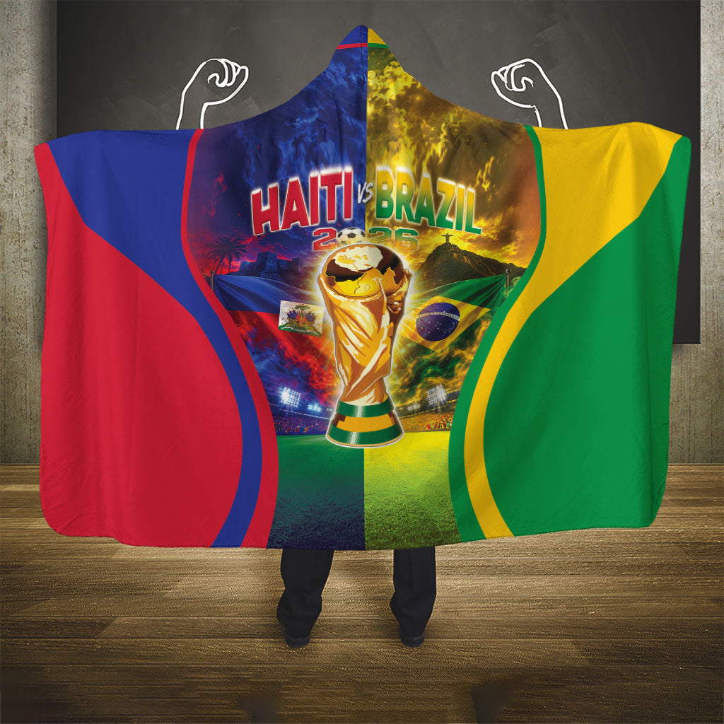 Brazil Haiti 2026 World Football Hooded Blanket Go For Glory