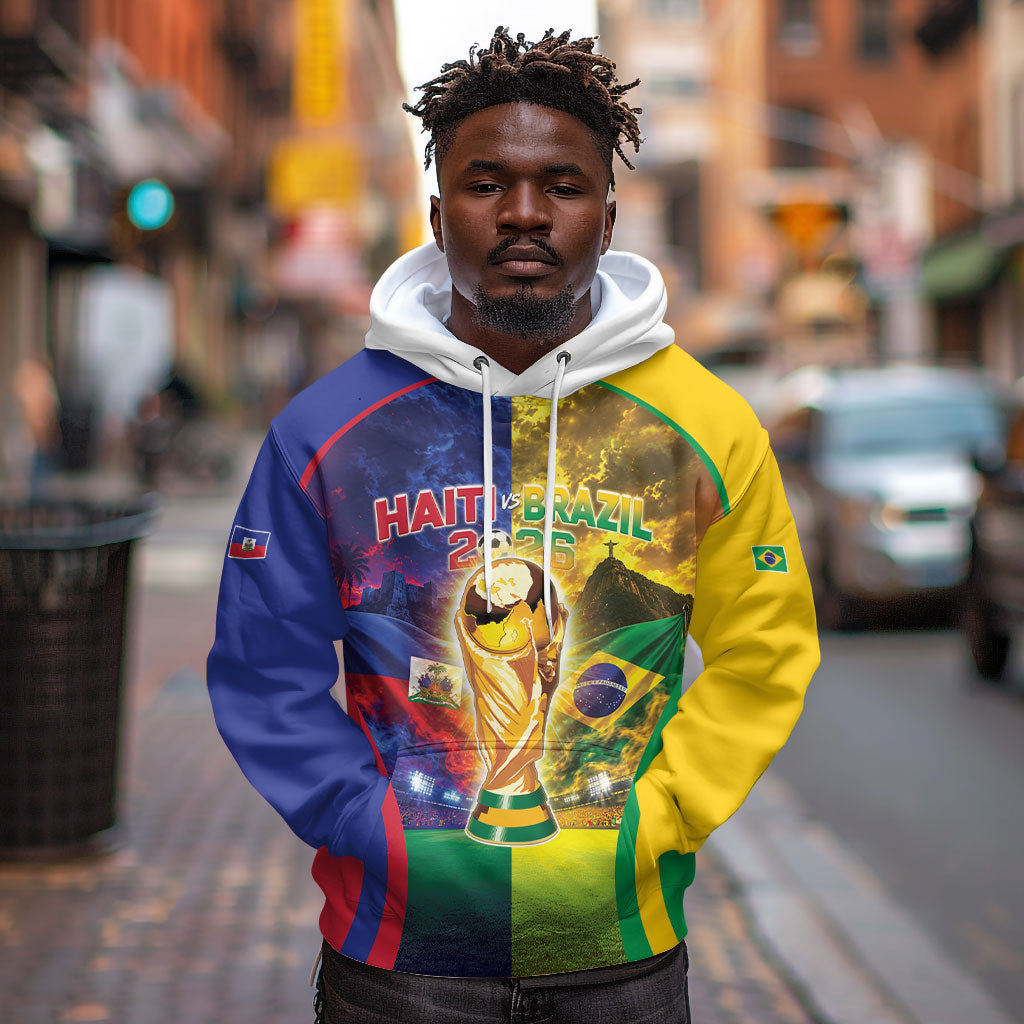 Custom Brazil Haiti 2026 World Football Hoodie Go For Glory