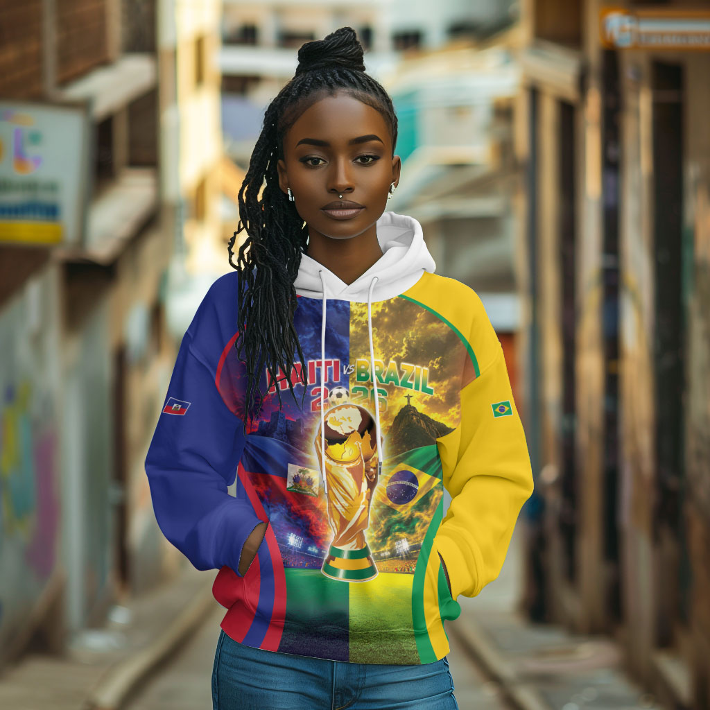 Custom Brazil Haiti 2026 World Football Hoodie Go For Glory