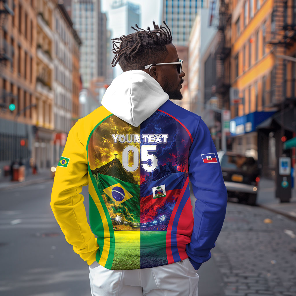 Custom Brazil Haiti 2026 World Football Hoodie Go For Glory