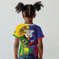 Custom Brazil Haiti 2026 World Football Kid T shirt Go For Glory