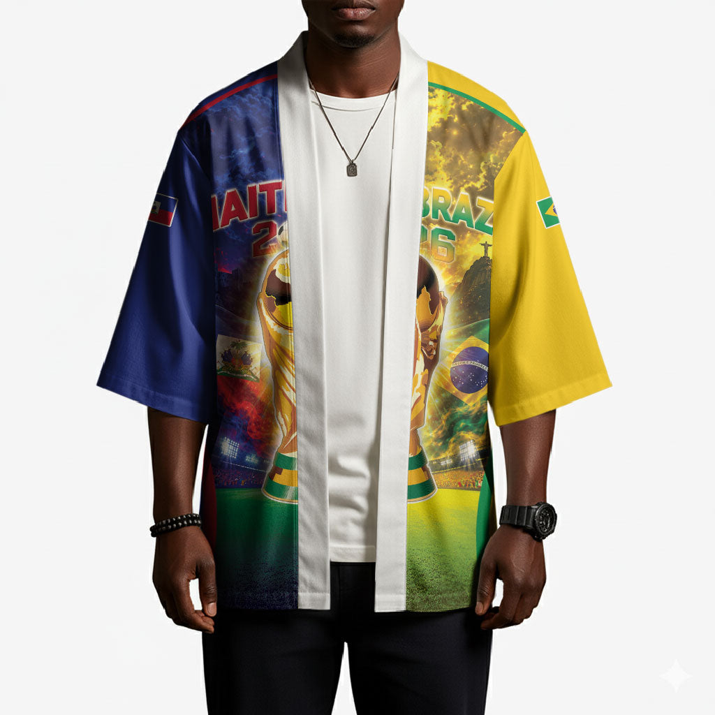 Custom Brazil Haiti 2026 World Football Kimono Go For Glory