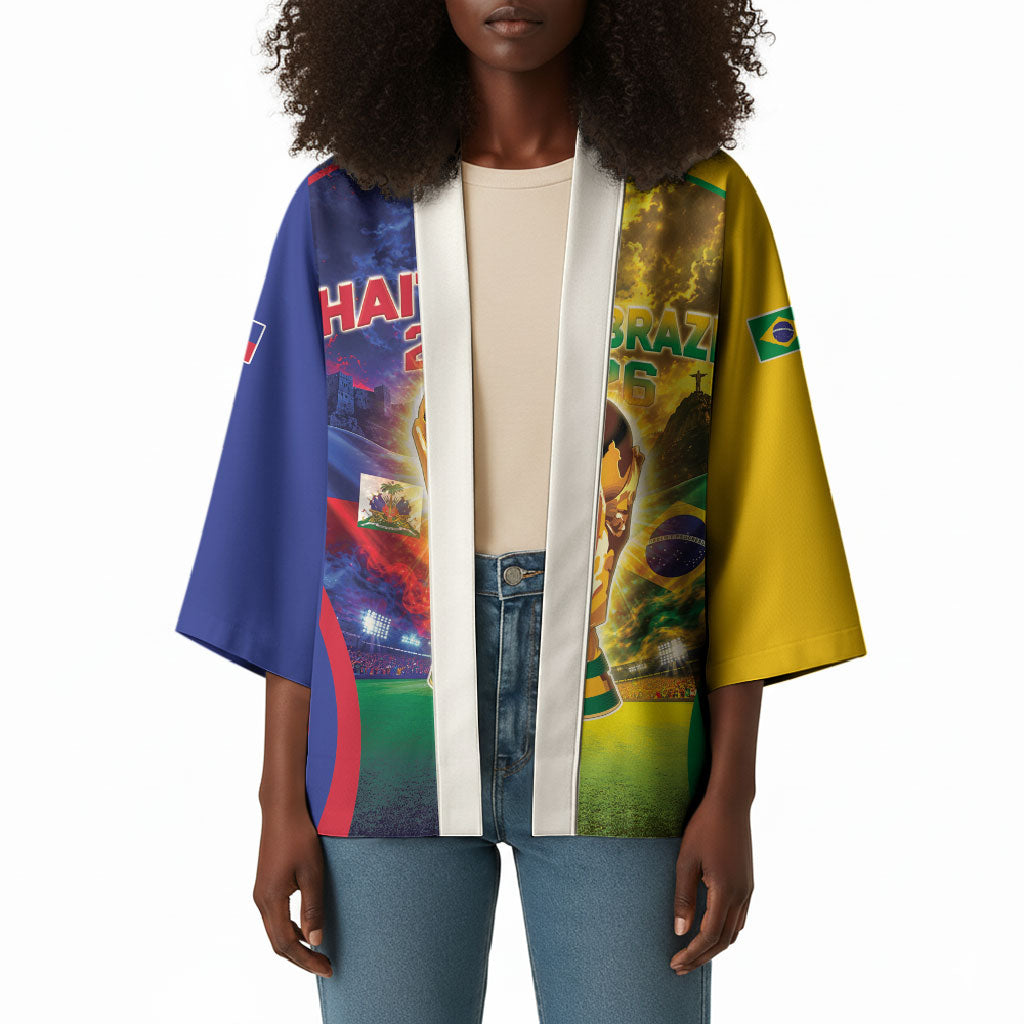 Custom Brazil Haiti 2026 World Football Kimono Go For Glory