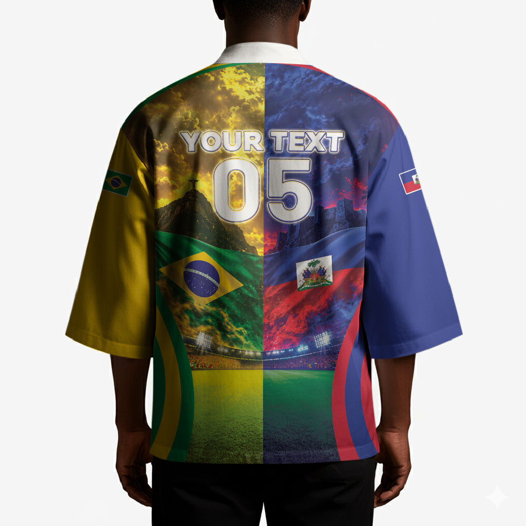 Custom Brazil Haiti 2026 World Football Kimono Go For Glory