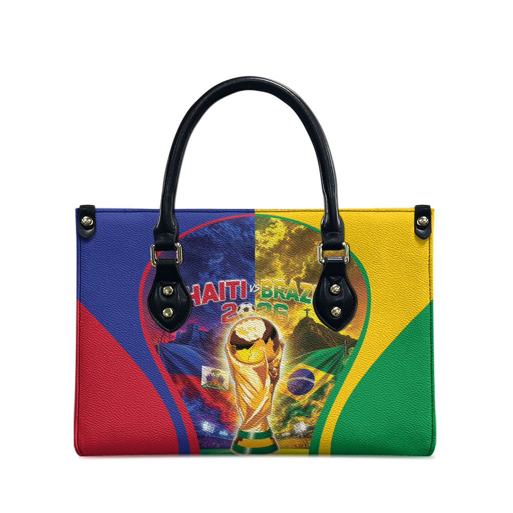 Brazil Haiti 2026 World Football Leather Bag Go For Glory