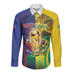 Custom Brazil Haiti 2026 World Football Long Sleeve Button Shirt Go For Glory