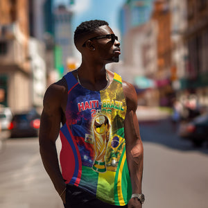 Custom Brazil Haiti 2026 World Football Men Tank Top Go For Glory