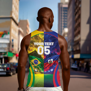 Custom Brazil Haiti 2026 World Football Men Tank Top Go For Glory