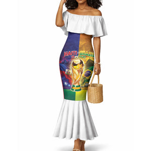 Custom Brazil Haiti 2026 World Football Mermaid Dress Go For Glory