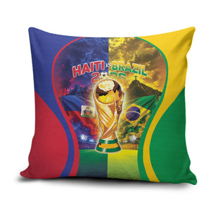 Brazil Haiti 2026 World Football Pillow Cover Go For Glory