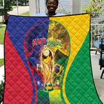 Brazil Haiti 2026 World Football Quilt Go For Glory