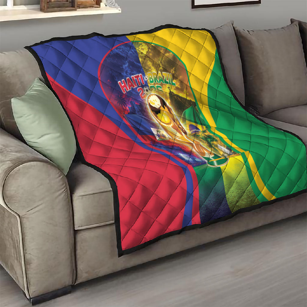 Brazil Haiti 2026 World Football Quilt Go For Glory