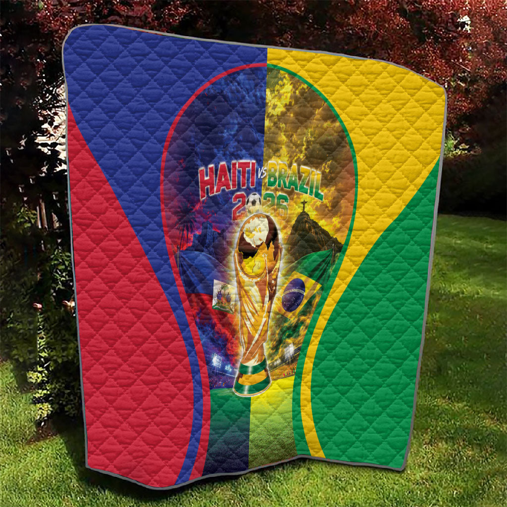 Brazil Haiti 2026 World Football Quilt Go For Glory