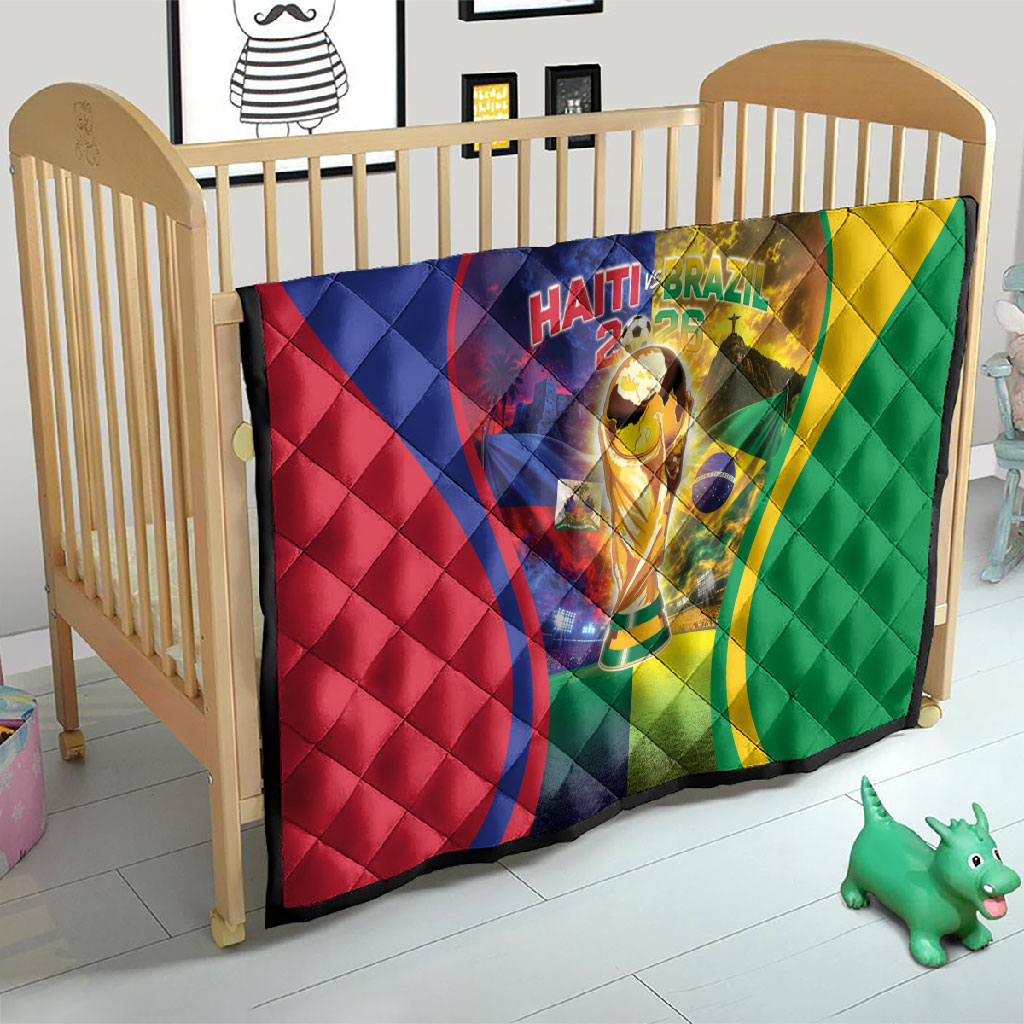 Brazil Haiti 2026 World Football Quilt Go For Glory
