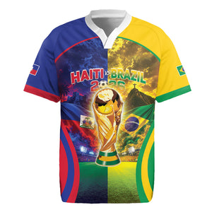 Custom Brazil Haiti 2026 World Football Rugby Jersey Go For Glory