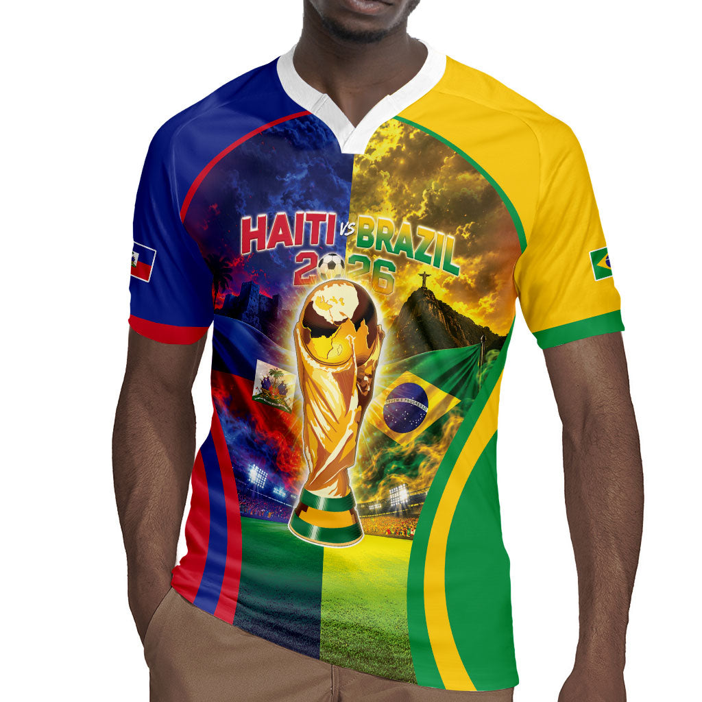 Custom Brazil Haiti 2026 World Football Rugby Jersey Go For Glory