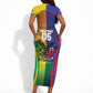 Custom Brazil Haiti 2026 World Football Short Sleeve Bodycon Dress Go For Glory