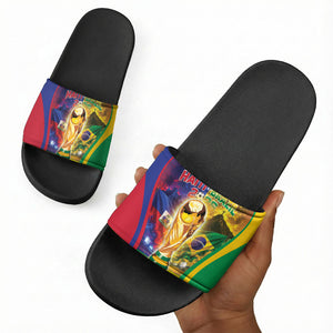 Brazil Haiti 2026 World Football Slide Sandals Go For Glory
