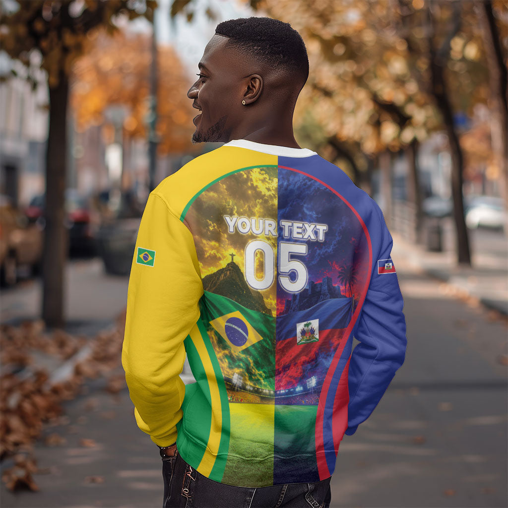 Custom Brazil Haiti 2026 World Football Sweatshirt Go For Glory