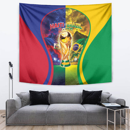 Brazil Haiti 2026 World Football Tapestry Go For Glory