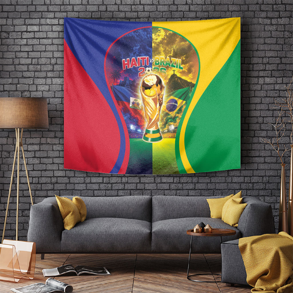 Brazil Haiti 2026 World Football Tapestry Go For Glory