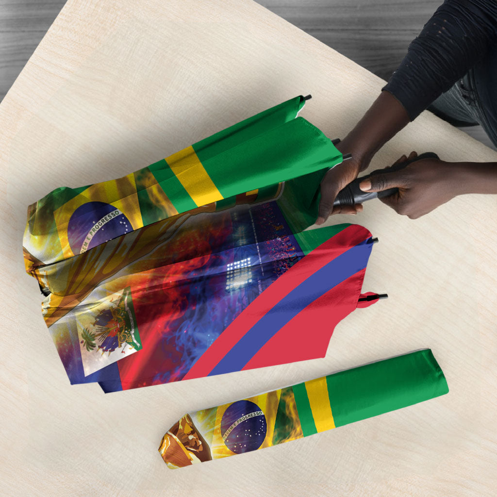 Brazil Haiti 2026 World Football Umbrella Go For Glory