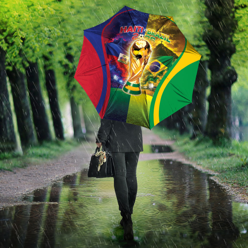 Brazil Haiti 2026 World Football Umbrella Go For Glory