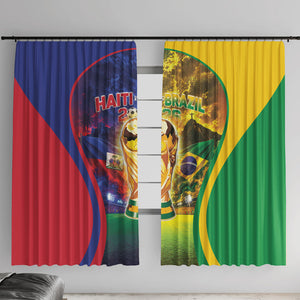Brazil Haiti 2026 World Football Window Curtain Go For Glory