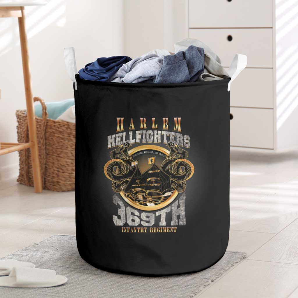 Never Forget Harlem Hellfighters Laundry Basket Strength Courage And Glory