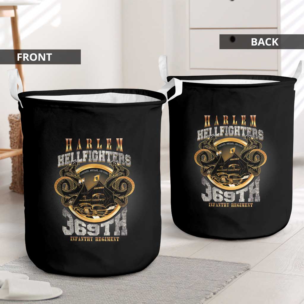 Never Forget Harlem Hellfighters Laundry Basket Strength Courage And Glory