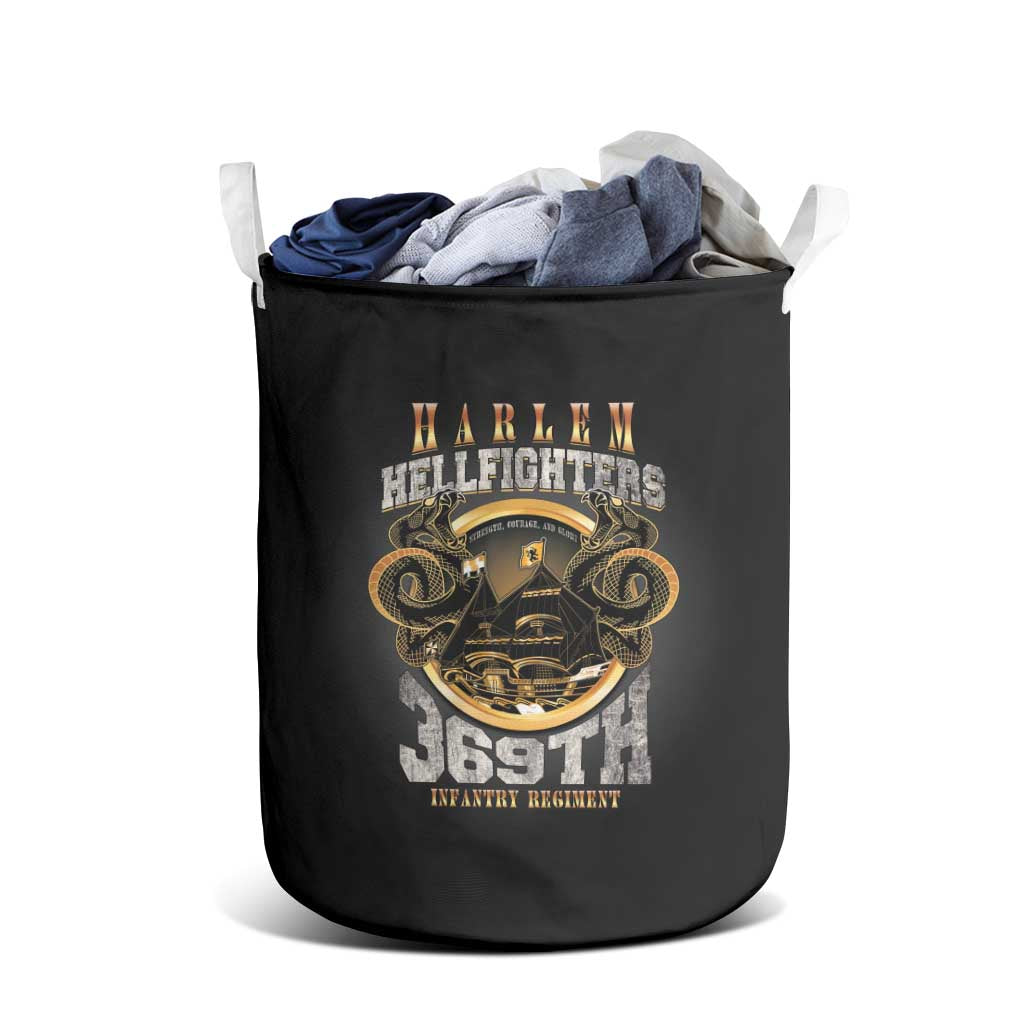 Never Forget Harlem Hellfighters Laundry Basket Strength Courage And Glory