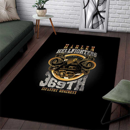 Never Forget Harlem Hellfighters Area Rug Strength Courage And Glory