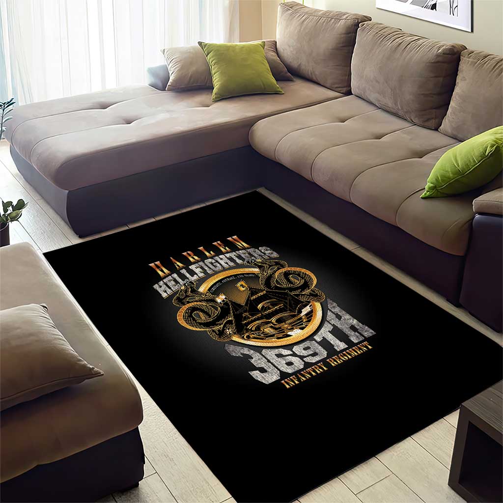 Never Forget Harlem Hellfighters Area Rug Strength Courage And Glory