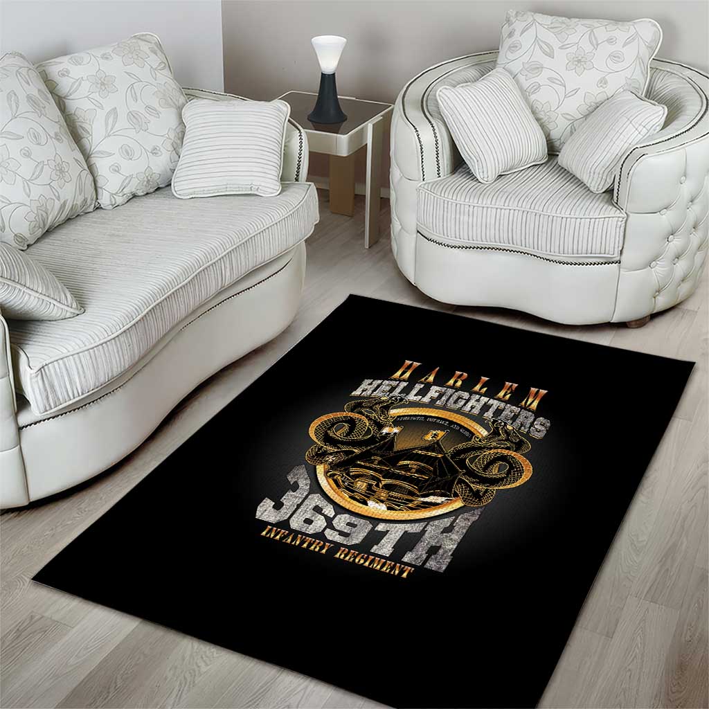 Never Forget Harlem Hellfighters Area Rug Strength Courage And Glory