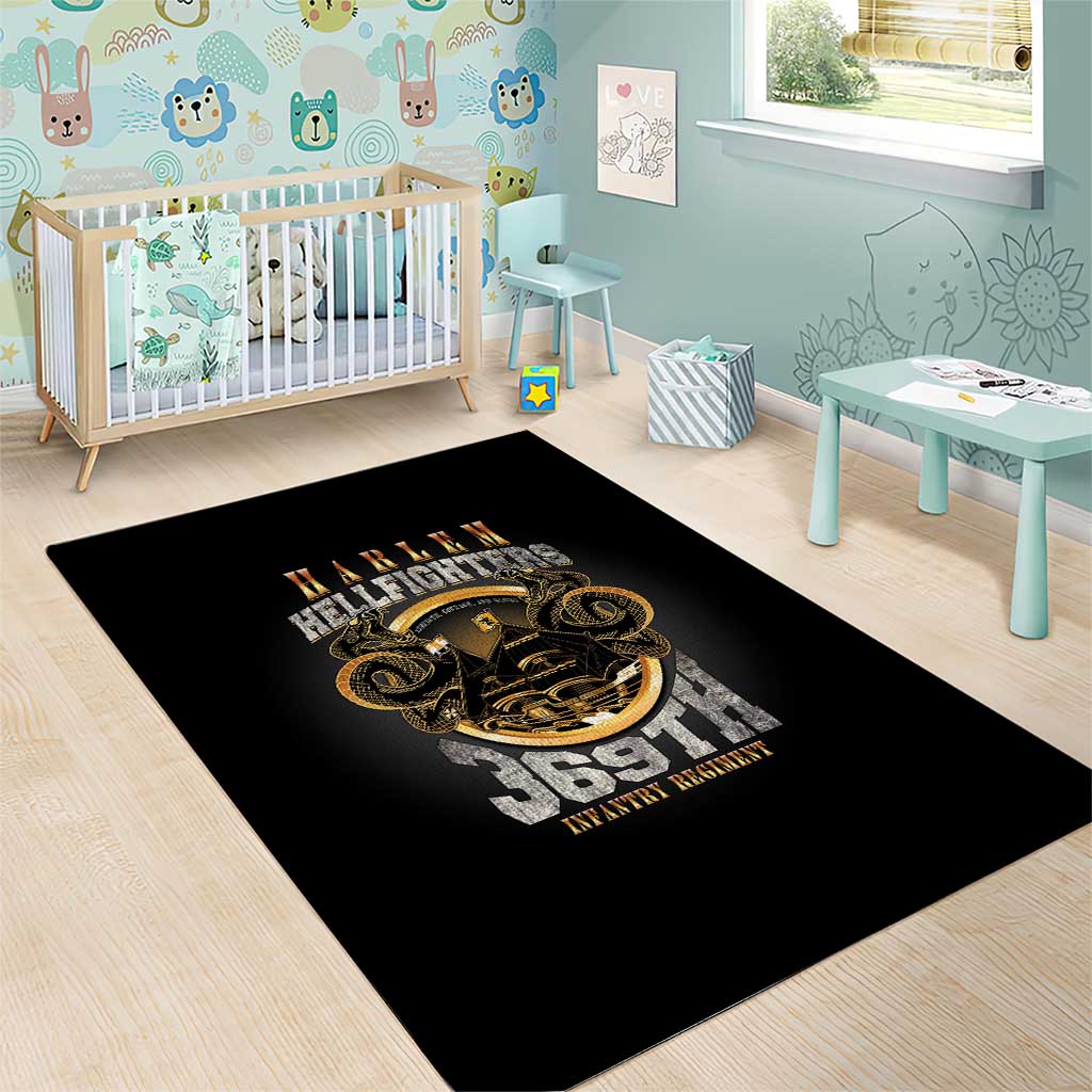 Never Forget Harlem Hellfighters Area Rug Strength Courage And Glory
