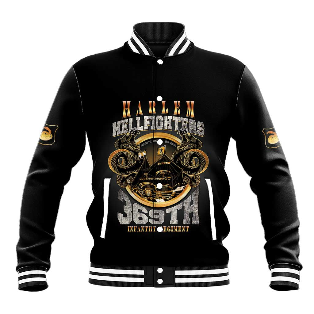 Never Forget Harlem Hellfighters Baseball Jacket Strength Courage And Glory
