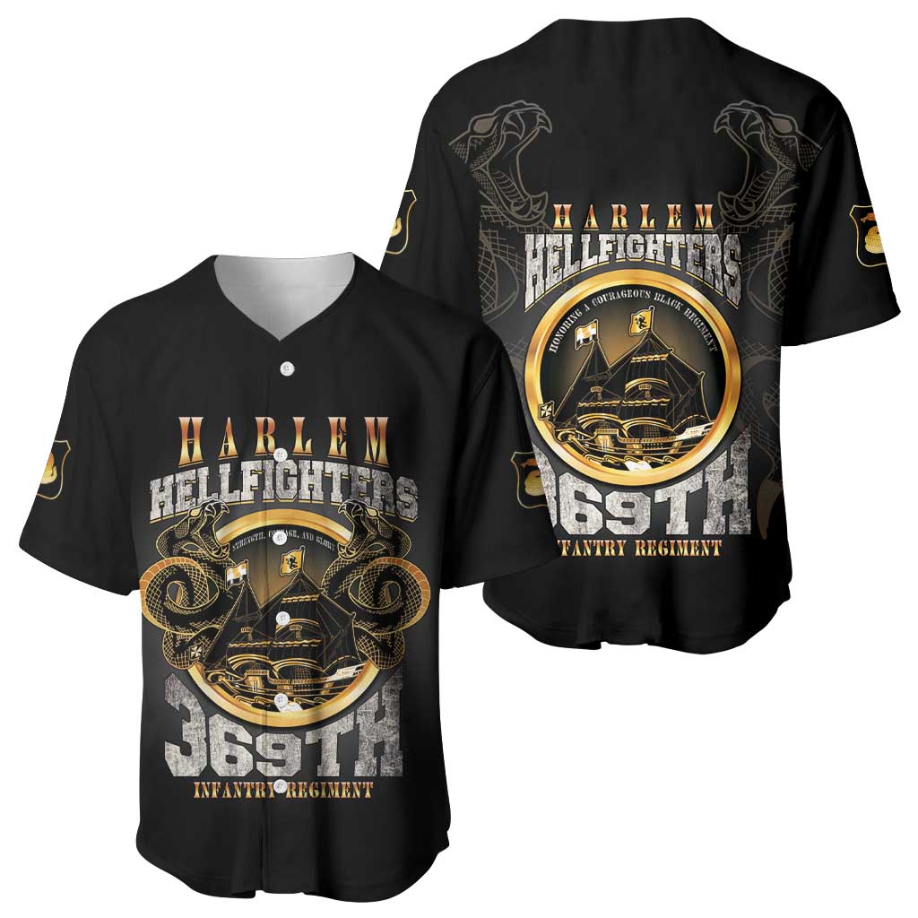 Never Forget Harlem Hellfighters Baseball Jersey Strength Courage And Glory