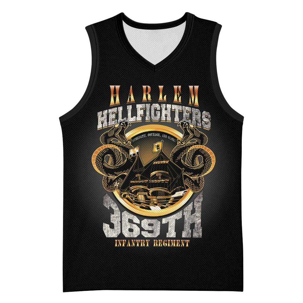 Never Forget Harlem Hellfighters Basketball Jersey Strength Courage And Glory